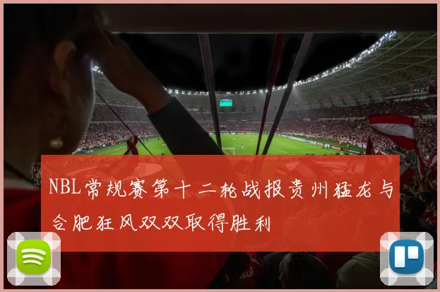 NBL常规赛第十二轮战报贵州猛龙与合肥狂风双双取得胜利